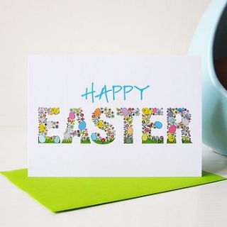 'happy easter' card by mrs l cards