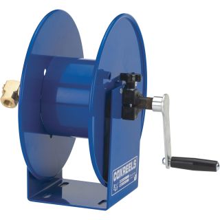 Coxreels Compact Hand-Crank Reel — With Viton Seals, Holds 50ft. of 3/8in. Hose, Model# 112-3-50-BVXX  Pressure Washer Hose Reels