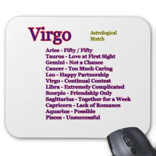 Virgo Astrological Match The MUSEUM Gifts Mousepad