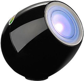 Lunartec Schwarze LED Stimmungsleuchte mit Touch Farbregler,256 Farben Beleuchtung