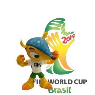 FIFA World Cup 2014 Brazil Football Mascot Weltmeisterschaft WM 2014 Brasilien Maskottchen 3D Sammelfigur Fuleco Sport & Freizeit