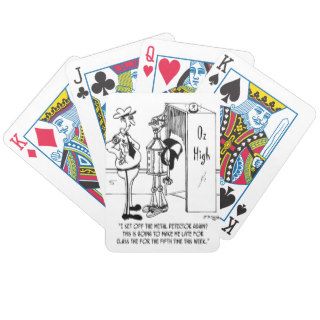 The Tin Man at Oz High Playing Cards