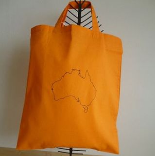 personalised any country embroidered map bag by thread squirrel