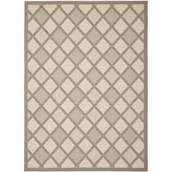 Beige/dark Beige Indoor/outdoor Area Rug (53 X 77)