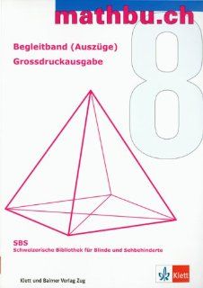 Mathbu.ch 8 Begleitband 8 Auszug Kopiervorlagen . Grossschrift Schweiz. Bibliothek f. Blinde u. Sehbehinderte Bücher