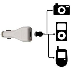 Data Cable/ Travel and Car Charger for Apple iPod Shuffle 2nd Gen Eforcity Adapters & Chargers