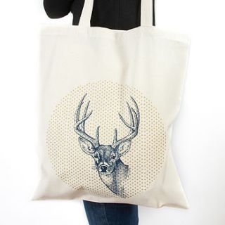 stag shopper bag by particle press and the thousand paper cranes