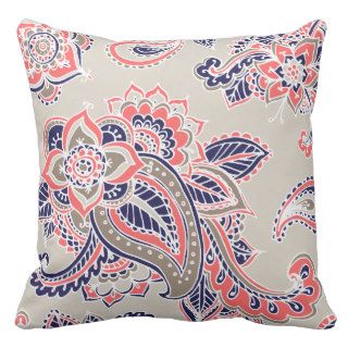 Colorful Bohemian Paisley Pillows