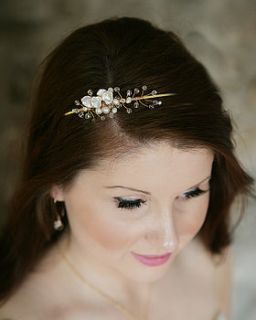 crystal and pearl bridal headpiece by sarah hickey bride