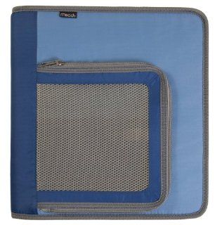 Mead Zipper Binder with Pocket, 2 Inch, Blue (72465)  Ring Binders 