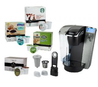 Keurig K79 Platinum Plus Coffeemaker w/ 64 K Cup Packs, My K Cup & More —