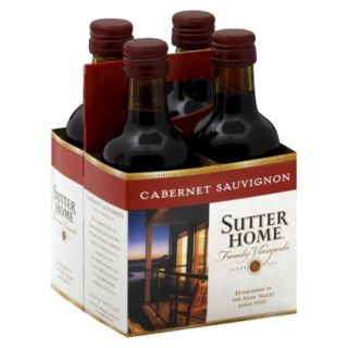 Sutter Home Cabernet Sauvignon 187 ml, 4 pk