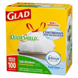 Glad Fresh Clean Odor Shield Tall Drawstring Kit