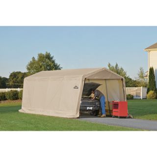 ShelterLogic Instant Garage™ Auto Shelter — 20ft.L x 10ft.W, Sandstone, Model# 62680  House Style Instant Garages
