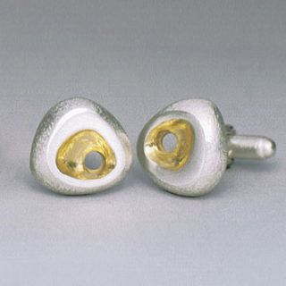 rock cufflinks by latham & neve