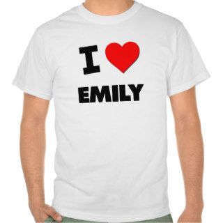 I Love Emily T Shirts