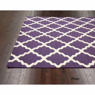 Nuloom Hand hooked Alexa Moroccan Trellis Wool Rug (5 X 8)