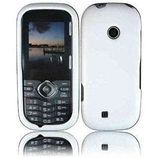 Compatible with LG Cosmos 2 VN251 LG Cosmos 3 VN251S Rubberized Cover   White Cell Phones & Accessories