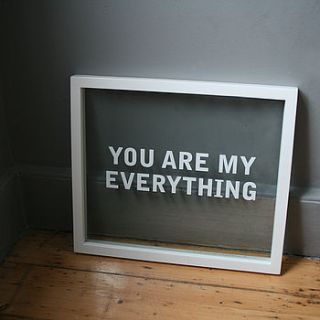 'you are my everything' framed artwork by mags&paul