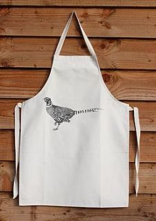 pheasant game bird apron by bird