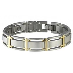 Sabona Executive Symmetry Duet Size M  7.0 Magnetic Bracelet