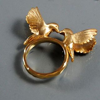 gold bird ring by alice stewart