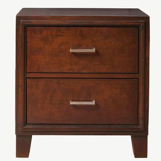 Furniture Of America Furniture Of America Constance Brown Cherry Night Stand/ Bedside Table Brown Size 2 drawer