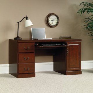 Sauder Heritage Hill Computer Credenza, Classic Cherry Finish   Home Office Desks
