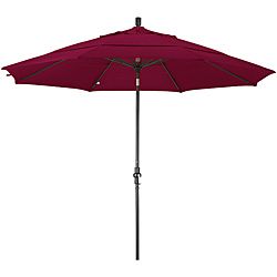 11 foot Fiberglass Pacifica Burgundy Olefin Crank/tilt Umbrella