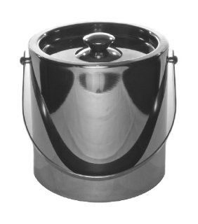 Mr. Ice Bucket 262 1 Mirror Finish Stainless Steel Ice Bucket, 3 Quart Insulated Ice Bucket With Lid Kitchen & Dining