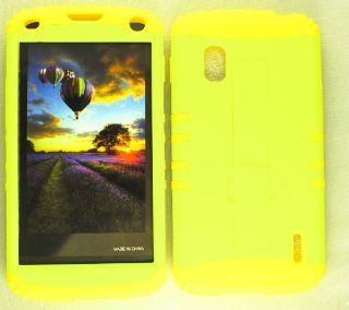 For Lg Nexus 4 E960 Heavy Duty Case + Yellow Rubber Skin Accessories Cell Phones & Accessories