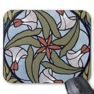 Kaliedescope Designed Color Pin Wheel Mouse Pad
