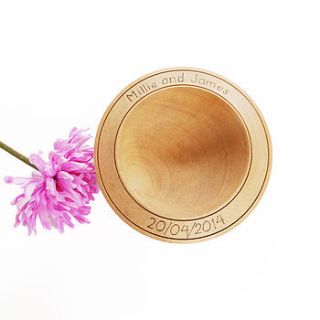 personalised change tray by cairn wood design