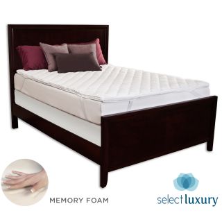 Select Luxury Dream Quilted 2.5 inch Zoned Memory Foam Mattress Topper