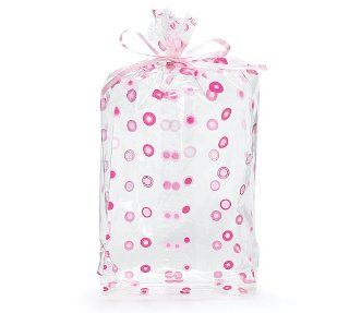 (10) Pink Dots Cello Birthday Party Baby Shower Favor Gift Bag 11x5x2.5 Health & Personal Care