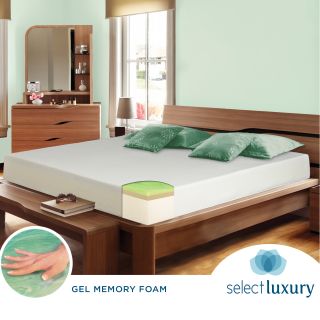Select Luxury Select Luxury Swirl Gel Memory Foam 10 inch King size Medium Firm Mattress Green ?? Size King