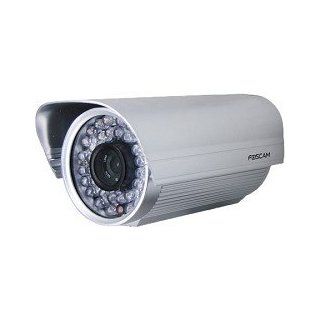 Foscam FI9805E 960p H.264 Outdoor Day/Night PoE IP Camera, 1.3MP, 36 IR LEDs, 50m/164.04' Night Vision, Silver  Bullet Cameras  Camera & Photo