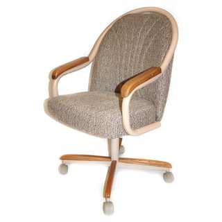 Casual Dining Cushion Swivel and tilt Rolling caster Chair