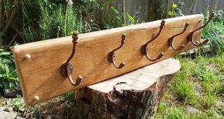 oak coat rack by seagirl and magpie