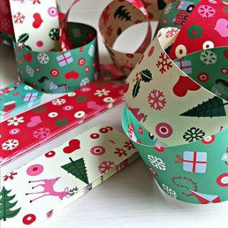 retro 50's christmas paper chain kit by the little picture company