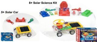1 Solar Car Kit and 1 Solar Electronic Kit, 2 in 1 package. Toy Package Wholesale Deal Toys & Games