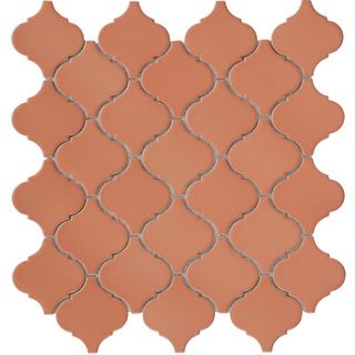 Somertile 12.5x12.5 in Morocco Terra Cotta Porcelain Mosaic Tile (pack Of 10)