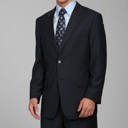 Unity Nick Mens Navy Blue Striped 2 button Suit Navy Size 50L