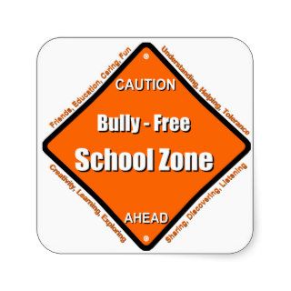 Bully   Free School Zone Stickers