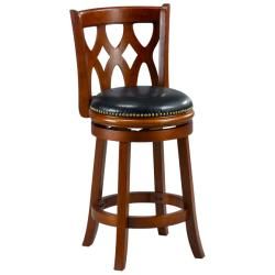 Valencia Cherry Triple Crossback 24 inch Counter Stool