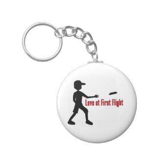 Ultimate Frisbee Love at First Flight Key Chains