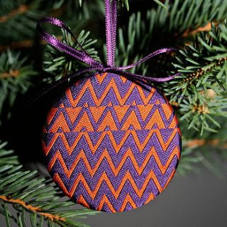 christmas tree decoration purple/orange by je vous en prie