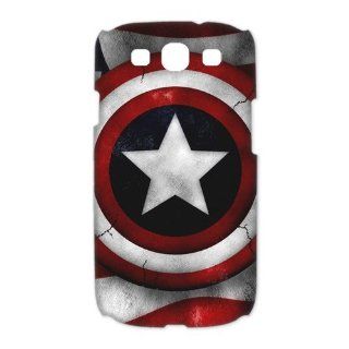 Custom The Avengers Captain America 3D Cover Case for Samsung Galaxy S3 III i9300 LSM 260 Cell Phones & Accessories