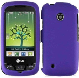 Dark Purple Hard Case Cover for LG Beacon MN270 Attune UN270 Cell Phones & Accessories