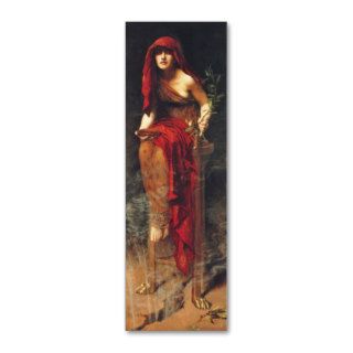 Priestess of Delphi Bookmark by John Maler Collier Business Cards